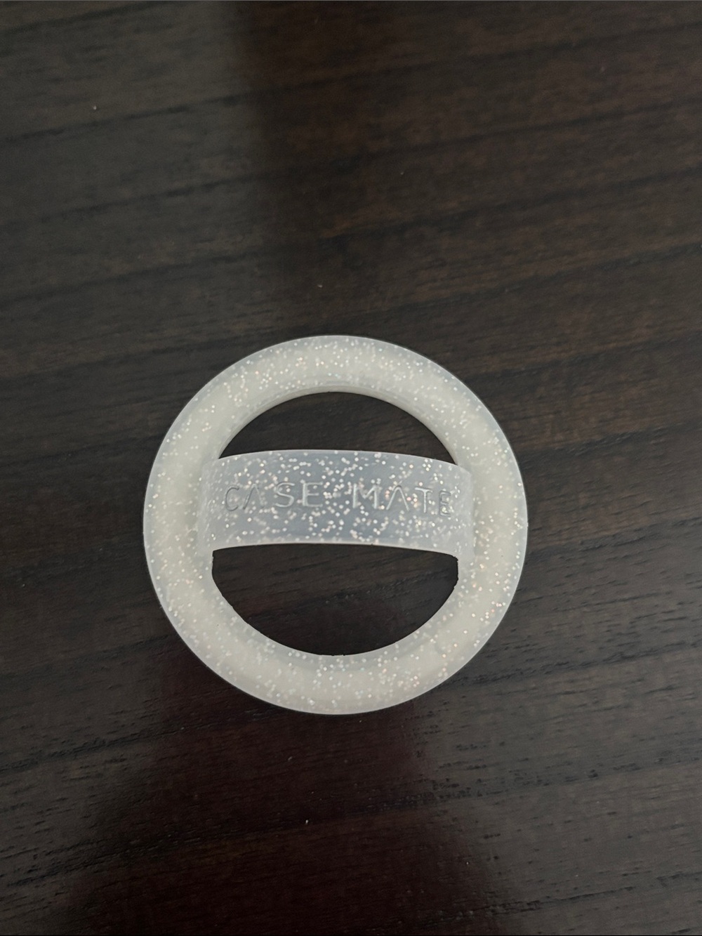 case-mate Glittery Translucent White Ring Phone Grip